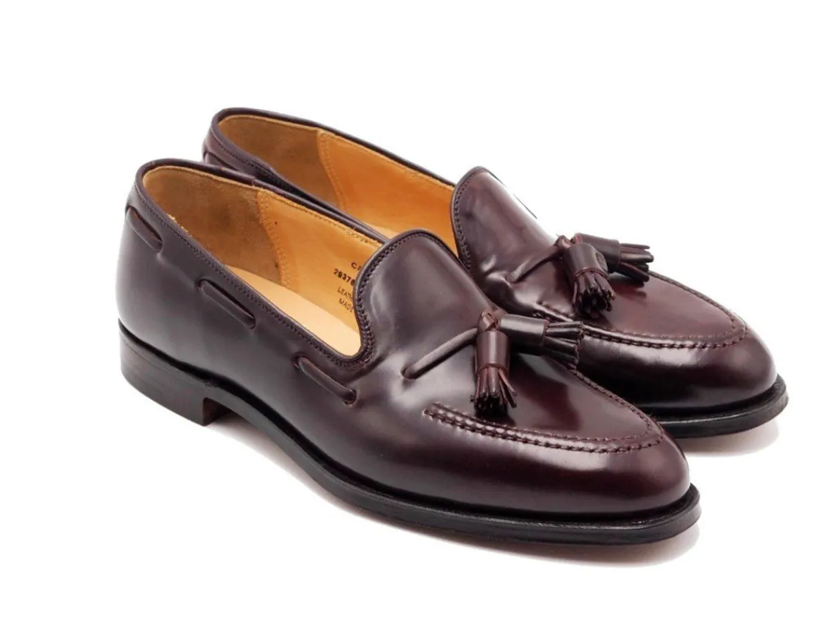 Tassel Loafers | Summer Shoes<Crockett & Jones Cavendish Burgundy Shell Cordovan