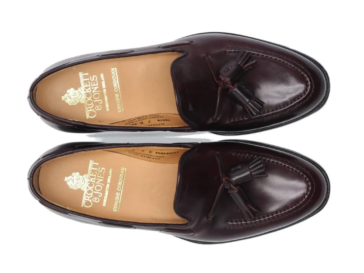 Tassel Loafers | Summer Shoes<Crockett & Jones Cavendish Burgundy Shell Cordovan