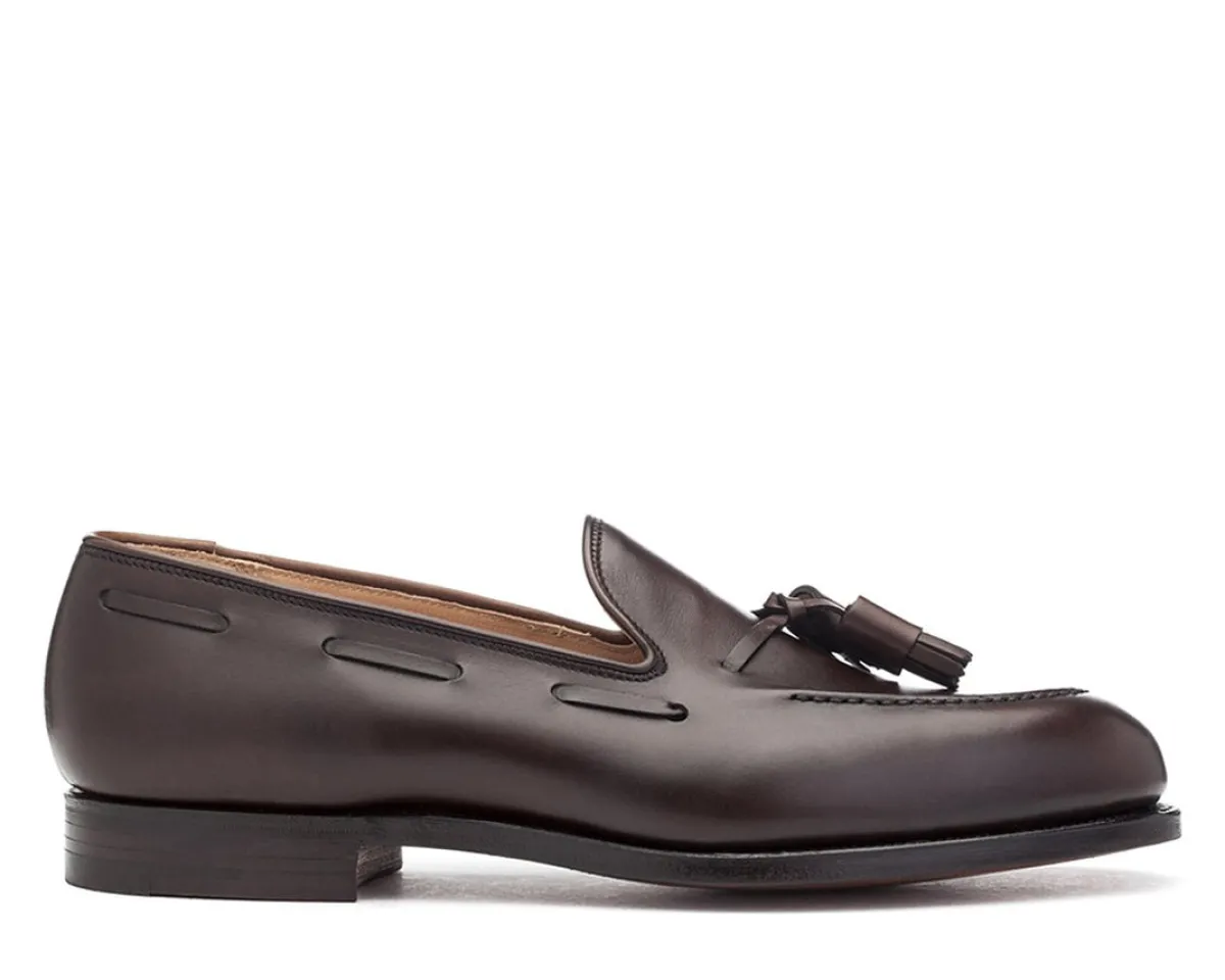Summer Shoes | Tassel Loafers<Crockett & Jones Cavendish Dark Brown Burnished Calf