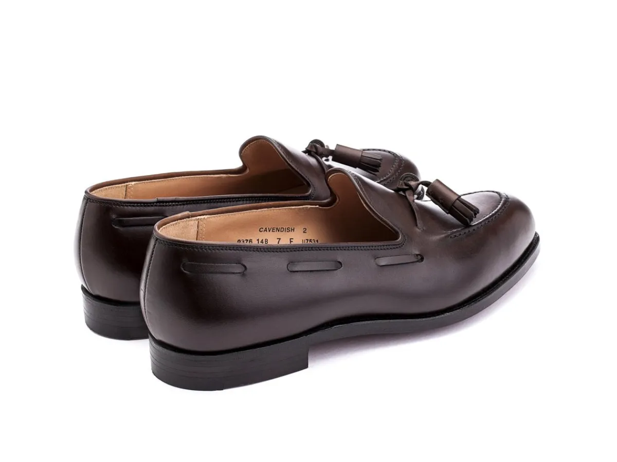Summer Shoes | Tassel Loafers<Crockett & Jones Cavendish Dark Brown Burnished Calf