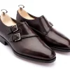 Monk Straps<John Lobb Chapel Dark Brown Museum Calf