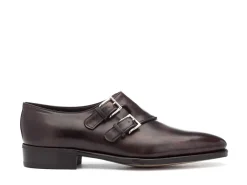 Monk Straps<John Lobb Chapel Dark Brown Museum Calf
