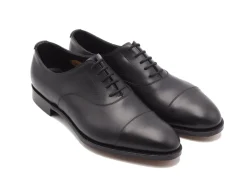 Straight Cap Oxfords | Oxfords<Edward Green Chelsea 202 Black Calf E-width