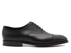 Straight Cap Oxfords | Oxfords<Edward Green Chelsea 202 Black Calf E-width