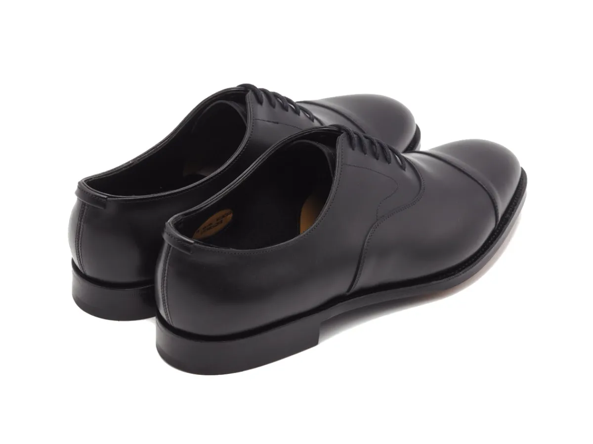 Straight Cap Oxfords | Oxfords<Edward Green Chelsea 202 Black Calf E-width