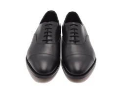 Straight Cap Oxfords | Oxfords<Edward Green Chelsea 202 Black Calf E-width