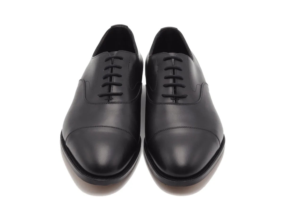 Straight Cap Oxfords | Oxfords<Edward Green Chelsea 202 Black Calf E-width