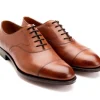 Straight Cap Oxfords | Oxfords<Edward Green Chelsea 202 Chestnut Antique Calf