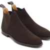 Suede | Rubber Soles<Crockett & Jones Chelsea 8 Dark Brown Suede