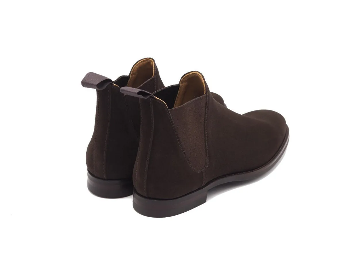 Suede | Rubber Soles<Crockett & Jones Chelsea 8 Dark Brown Suede