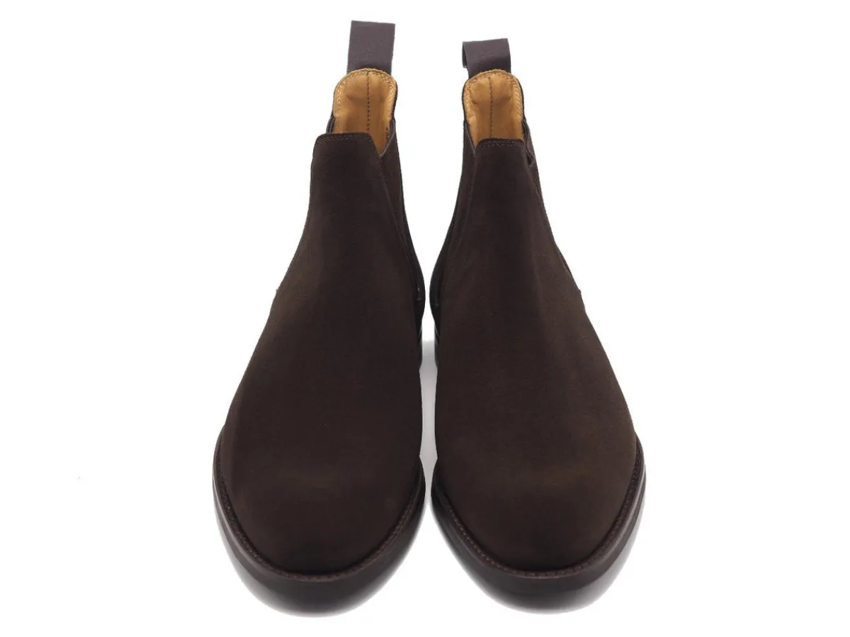 Suede | Rubber Soles<Crockett & Jones Chelsea 8 Dark Brown Suede