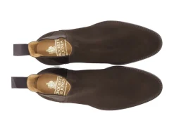 Suede | Rubber Soles<Crockett & Jones Chelsea 8 Dark Brown Suede