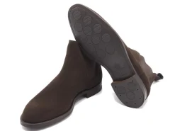 Suede | Rubber Soles<Crockett & Jones Chelsea 8 Dark Brown Suede