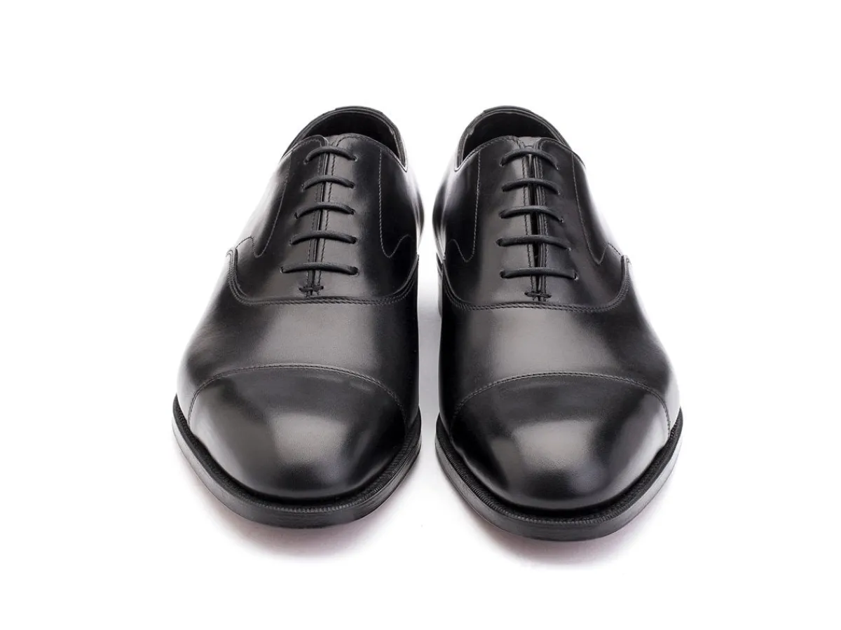 Straight Cap Oxfords | Oxfords<Edward Green Chelsea Black Calf