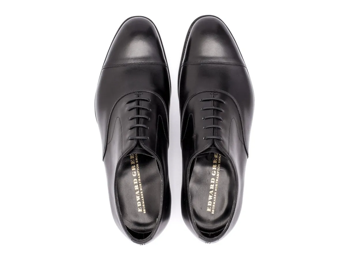 Wide Fitting | Straight Cap Oxfords<Edward Green Chelsea Black Calf F-width