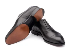 Wide Fitting | Straight Cap Oxfords<Edward Green Chelsea Black Calf F-width
