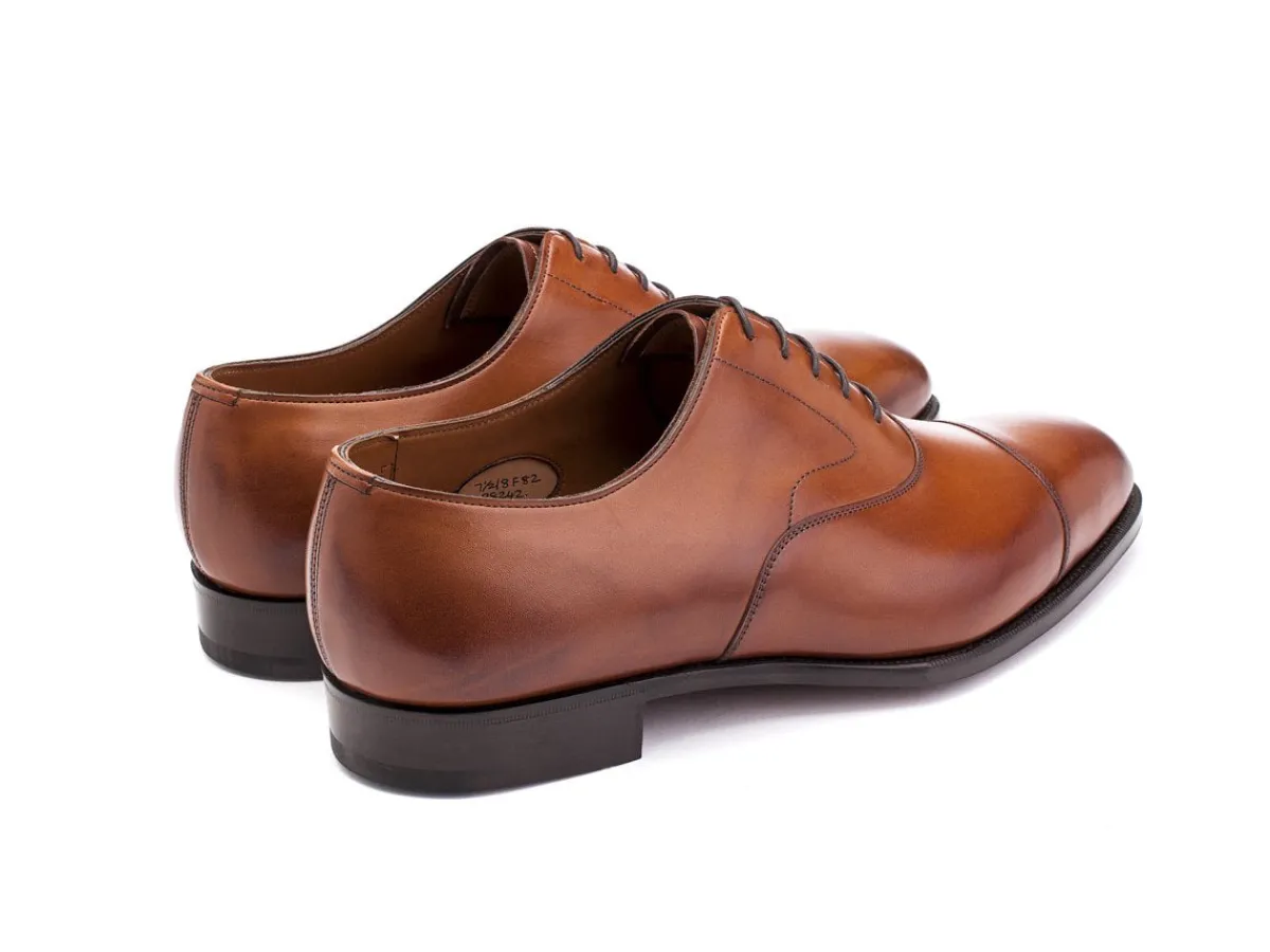 Wide Fitting | Straight Cap Oxfords<Edward Green Chelsea Chestnut Antique Calf F-width