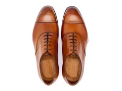 Wide Fitting | Straight Cap Oxfords<Edward Green Chelsea Chestnut Antique Calf F-width