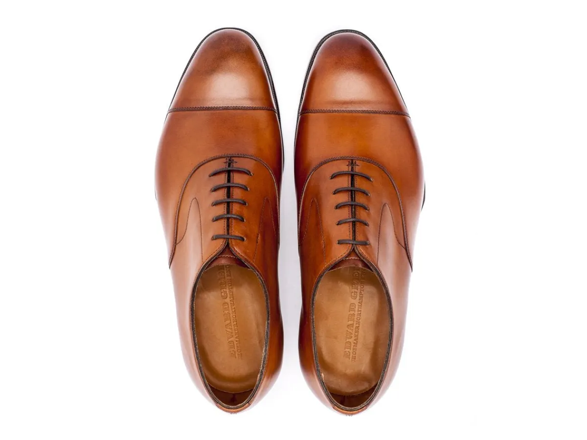 Wide Fitting | Straight Cap Oxfords<Edward Green Chelsea Chestnut Antique Calf F-width