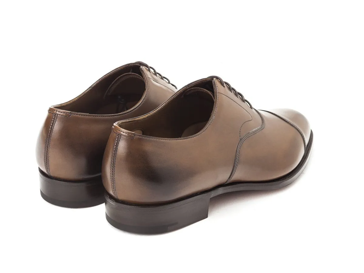 Straight Cap Oxfords | Oxfords<Edward Green Chelsea Dark Oak Antique Calf