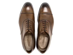 Straight Cap Oxfords | Oxfords<Edward Green Chelsea Dark Oak Antique Calf