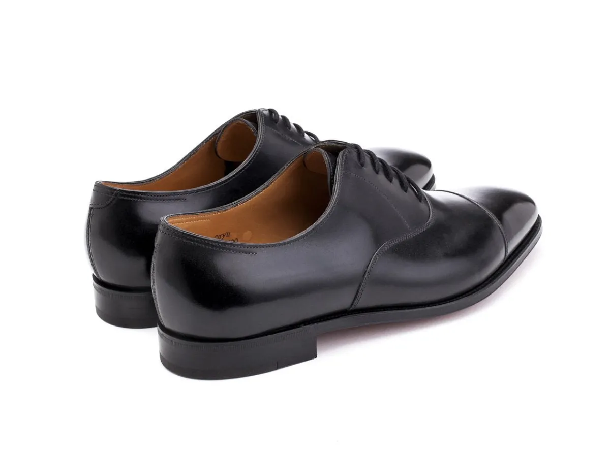 Straight Cap Oxfords | Oxfords<John Lobb City II Black Calf
