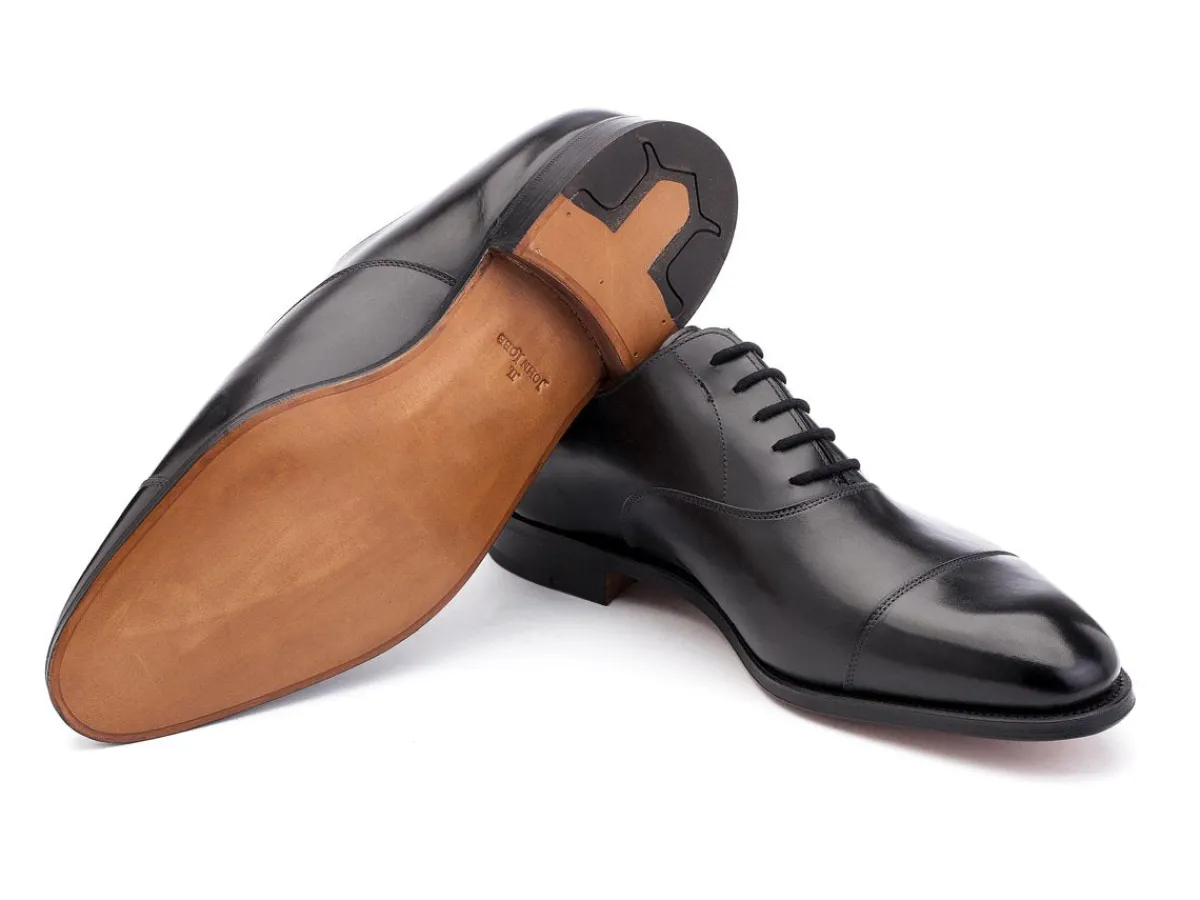 Straight Cap Oxfords | Oxfords<John Lobb City II Black Calf