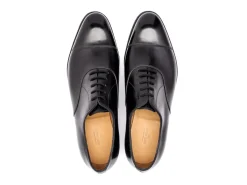 Wide Fitting | Straight Cap Oxfords<John Lobb City II Black Calf EE-width
