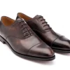 Wide Fitting | Straight Cap Oxfords<John Lobb City II Dark Brown Museum Calf EE-width