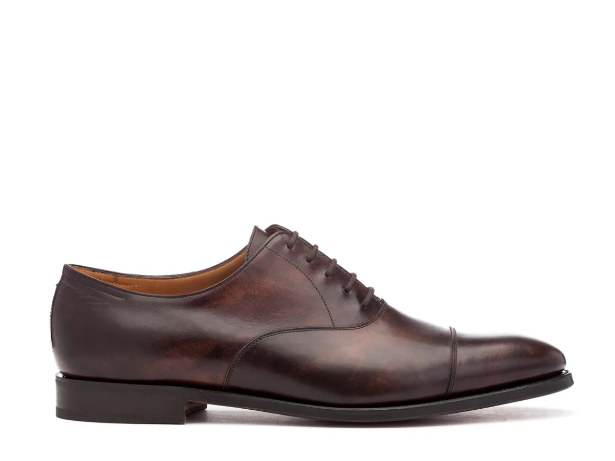 Wide Fitting | Straight Cap Oxfords<John Lobb City II Dark Brown Museum Calf EE-width