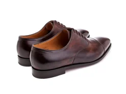 Wide Fitting | Straight Cap Oxfords<John Lobb City II Dark Brown Museum Calf EE-width