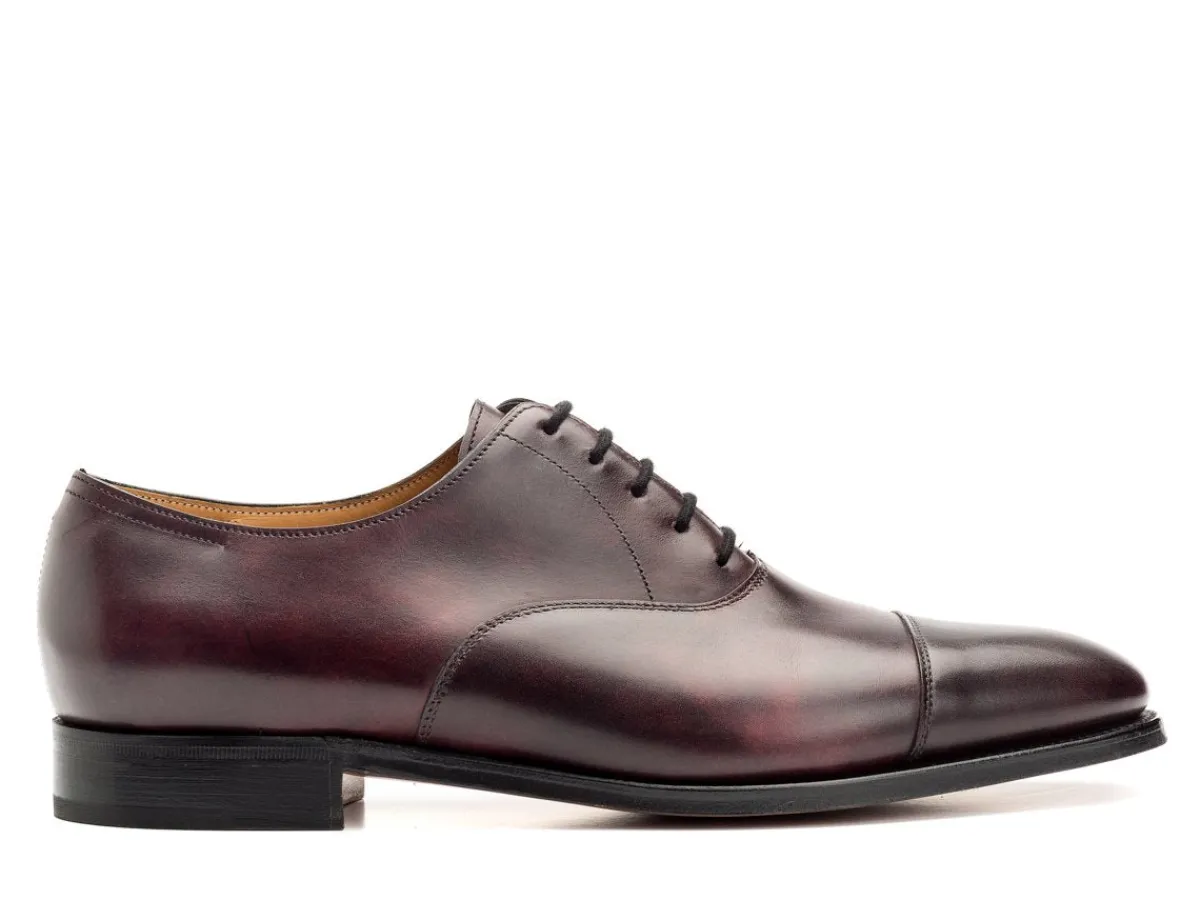 Straight Cap Oxfords | Oxfords<John Lobb City II Plum Museum Calf