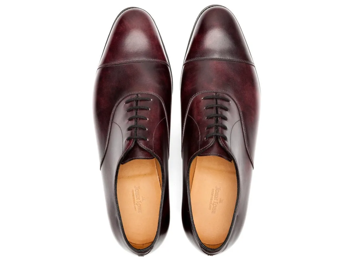 Straight Cap Oxfords | Oxfords<John Lobb City II Plum Museum Calf