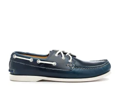 Rubber Soles | Summer Shoes<Quoddy Classic Boat Shoe Navy Cavalier
