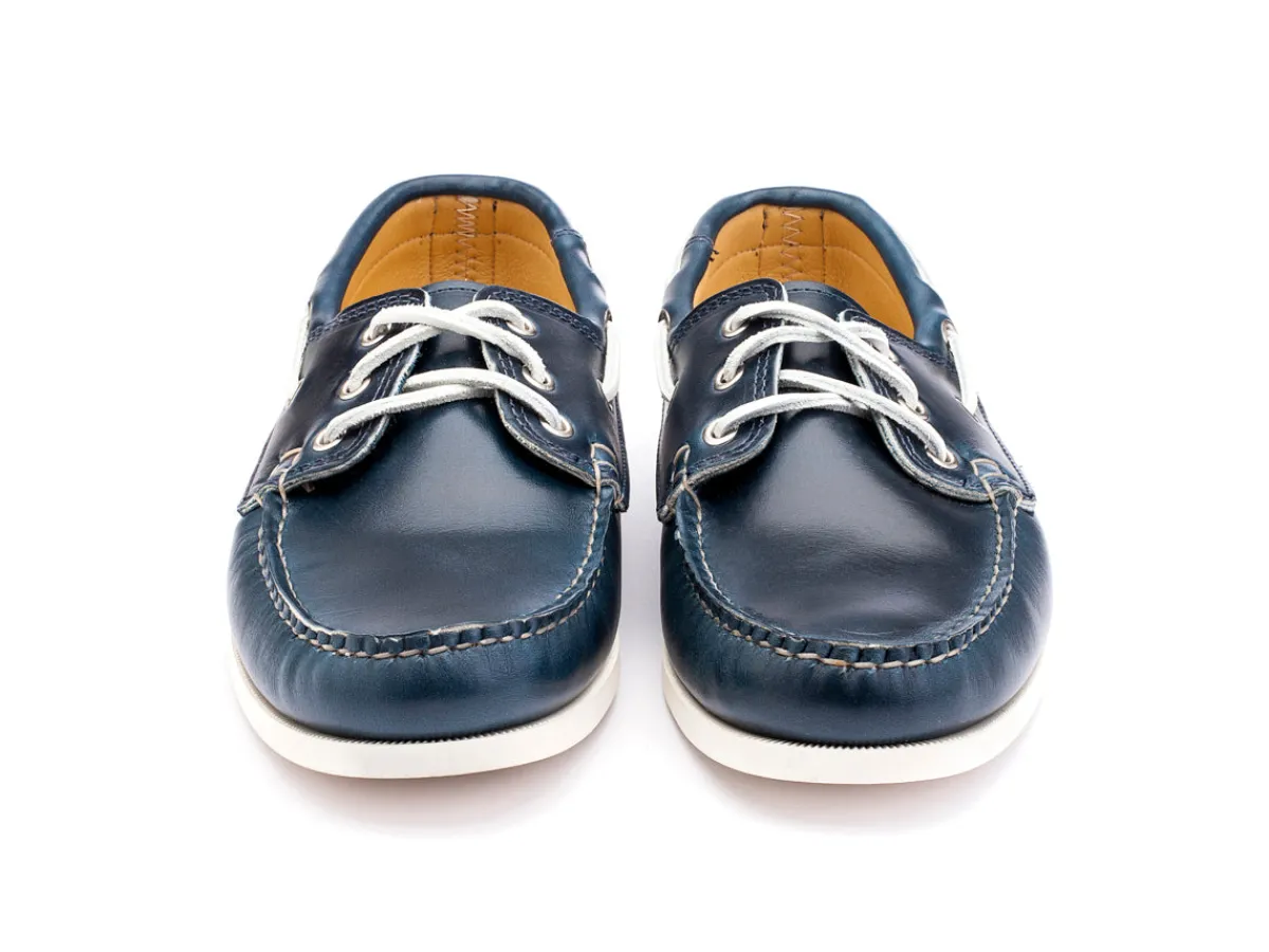 Rubber Soles | Summer Shoes<Quoddy Classic Boat Shoe Navy Cavalier