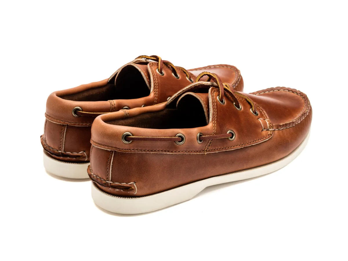 Summer Shoes | Rubber Soles<Quoddy Classic Boat Shoe Unlined Whiskey Cavalier