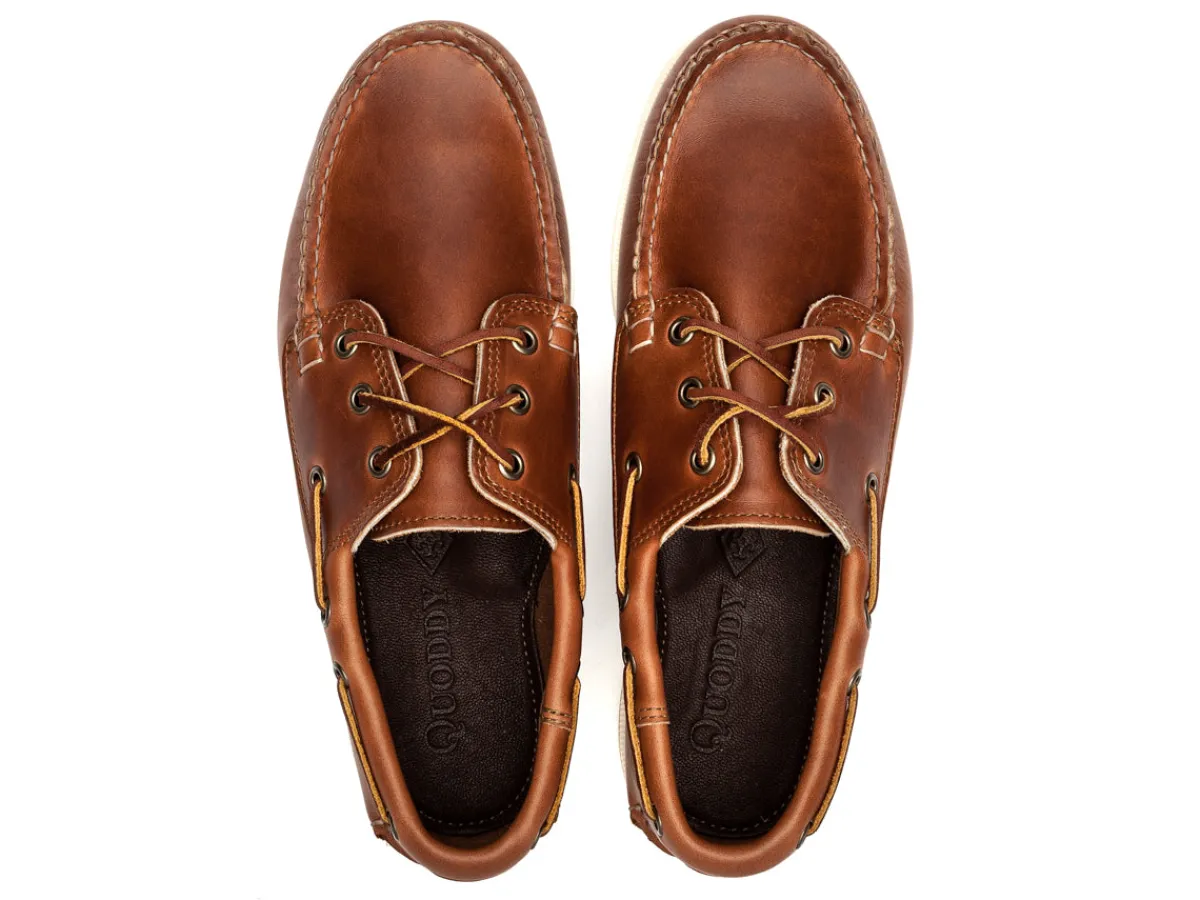 Summer Shoes | Rubber Soles<Quoddy Classic Boat Shoe Unlined Whiskey Cavalier