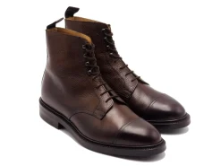Rubber Soles | Boots<Crockett & Jones Coniston Dark Brown Scotch Country Grain