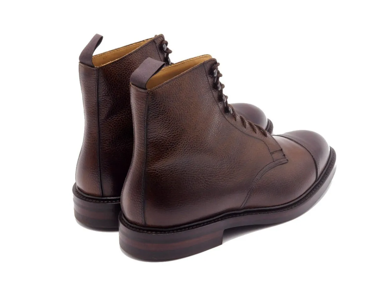 Rubber Soles | Boots<Crockett & Jones Coniston Dark Brown Scotch Country Grain