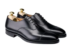 Straight Cap Oxfords | Rubber Soles<Crockett & Jones Connaught 2 Black Calf