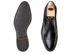 Straight Cap Oxfords | Rubber Soles<Crockett & Jones Connaught 2 Black Calf