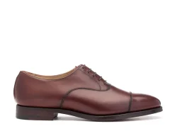 Straight Cap Oxfords | Oxfords<Crockett & Jones Connaught Chestnut Burnished Calf