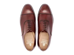 Straight Cap Oxfords | Oxfords<Crockett & Jones Connaught Chestnut Burnished Calf