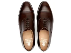 Straight Cap Oxfords | Oxfords<Crockett & Jones Connaught Dark Brown Burnished Calf