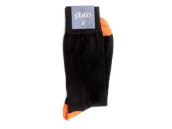 Socks<Corgi Contrast Heel & Toe Socks Black