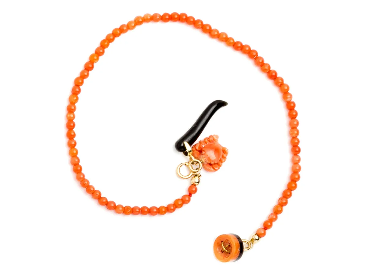Jewellery<Rubinacci Coral Lapel Button Crab