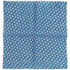 Pocket Squares<Double Monk Cotton Pocket Square Small Flower Blue