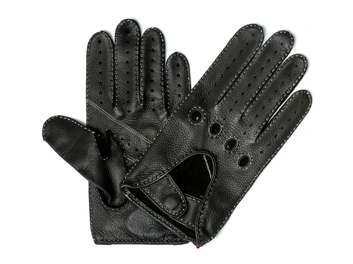 Gloves<Dents Deerskin Driving Glove Black