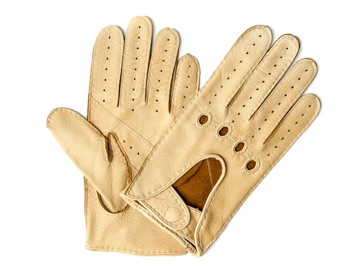 Gloves<Dents Deerskin Driving Glove Cream