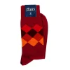 Socks<Corgi Diamond Pattern Socks Red